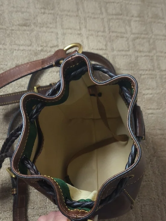 Dooney & Bourke Chestnut Small Hattie Bucket Bag - Picture 4 of 11